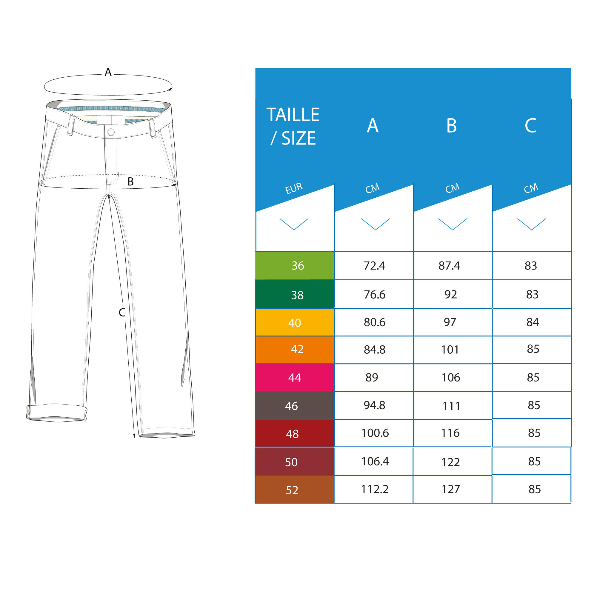 Men's and Youth Size Charts | Joggers | Brooklyn Cloth